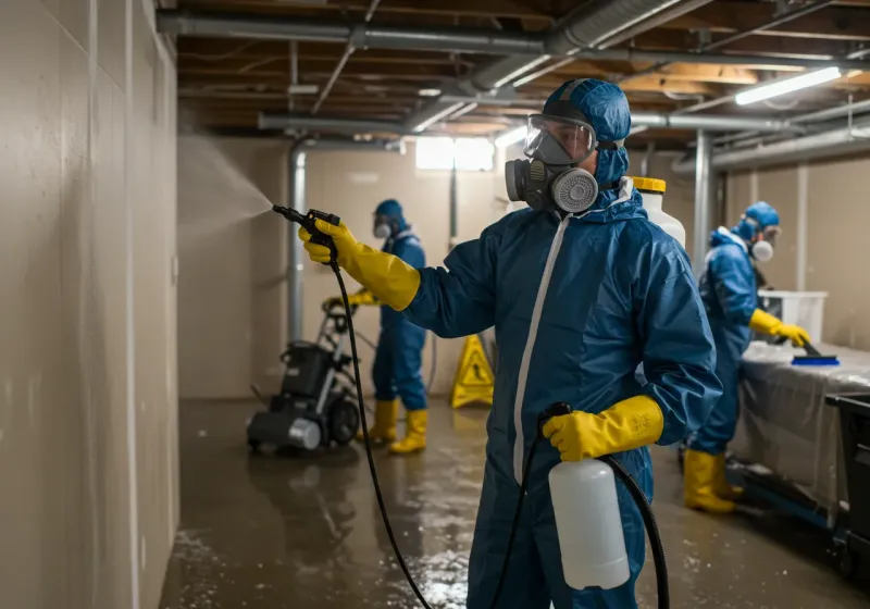 Basement Sanitization and Antimicrobial Treatment process in Patrick County, VA